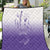 Philippines National Costume Style Quilt Barong Tagalog and Eagle Feather Purple Color