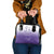 Philippines National Costume Style Shoulder Handbag Barong Tagalog and Eagle Feather Purple Color