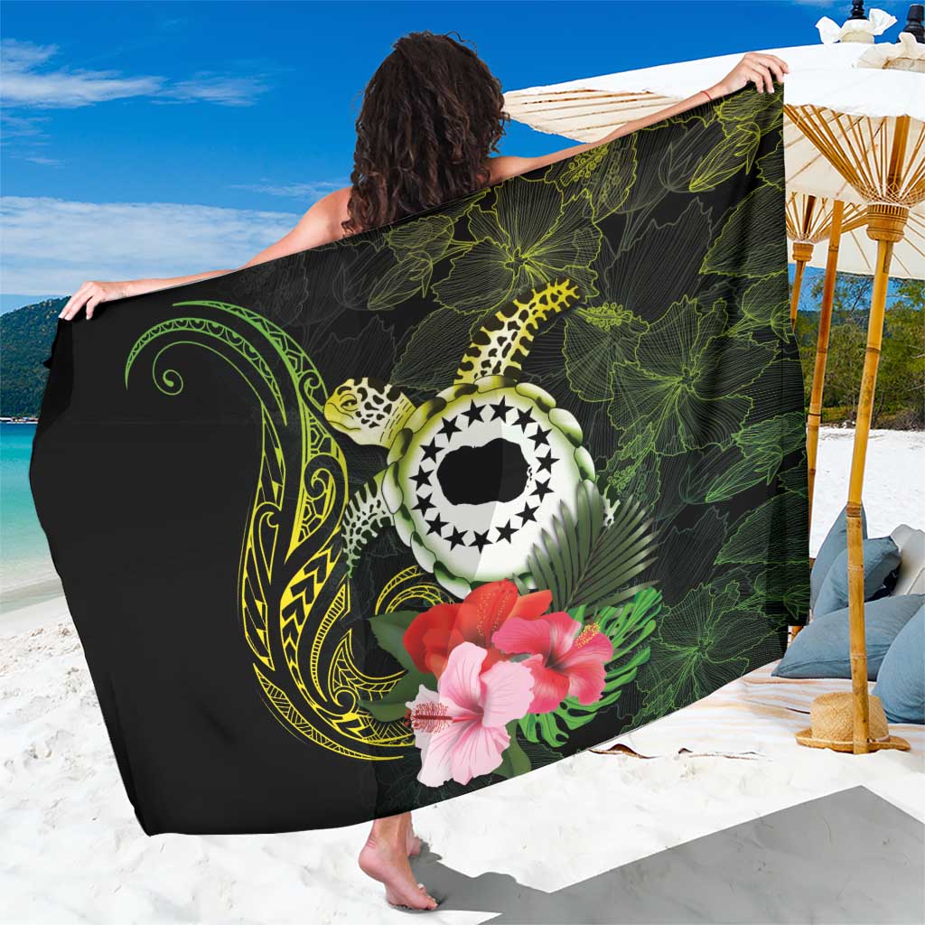 Kia Orana Cook Islands Sarong Turtle and Hibiscus Polynesian Pattern