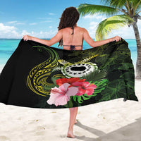 Kia Orana Cook Islands Sarong Turtle and Hibiscus Polynesian Pattern