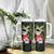 Kia Orana Cook Islands Tumbler With Handle Turtle and Hibiscus Polynesian Pattern