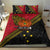 Papua new Guinea Goroka Show Bedding Set Bird-of-paradise and Melanesian Tattoo Pattern