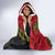 Papua new Guinea Goroka Show Hooded Blanket Bird-of-paradise and Melanesian Tattoo Pattern