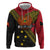 Papua new Guinea Goroka Show Hoodie Bird-of-paradise and Melanesian Tattoo Pattern