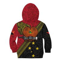 Papua new Guinea Goroka Show Kid Hoodie Bird-of-paradise and Melanesian Tattoo Pattern