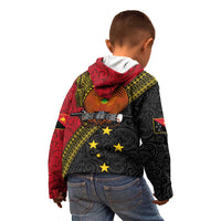 Papua new Guinea Goroka Show Kid Hoodie Bird-of-paradise and Melanesian Tattoo Pattern