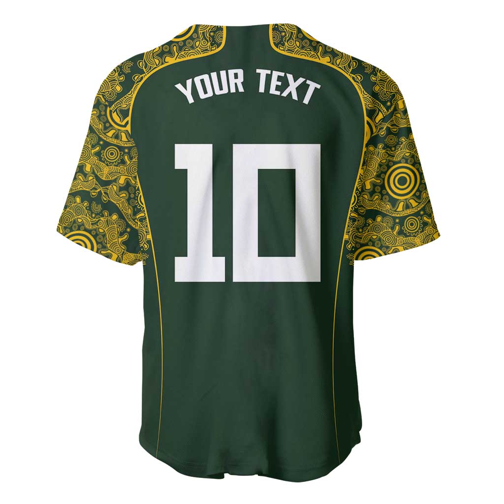 Australia Rugby Custom Baseball Jersey Aboriginal Art Sporty Style LT03 - Polynesian Pride