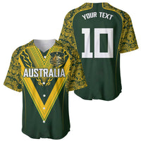 Australia Rugby Custom Baseball Jersey Aboriginal Art Sporty Style LT03 - Polynesian Pride