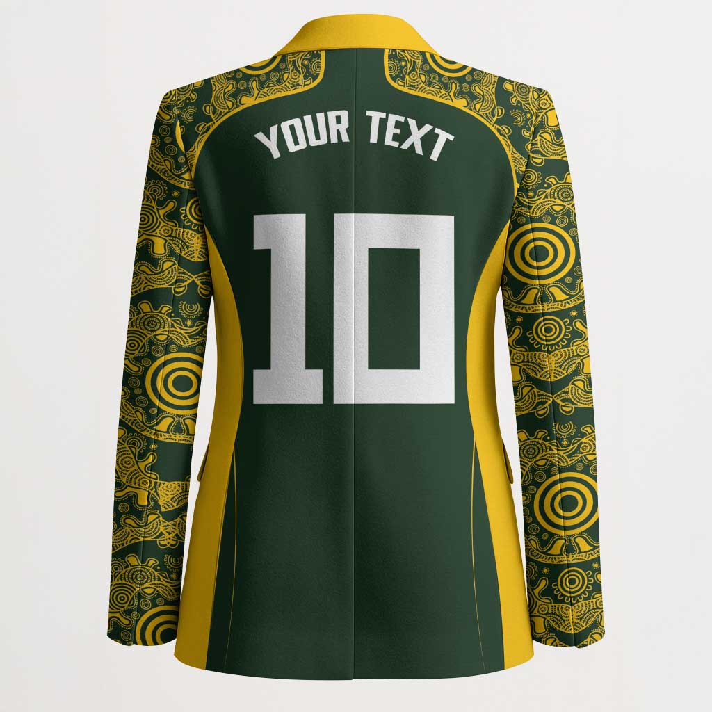 Australia Rugby Custom Blazer Aboriginal Art Sporty Style - Polynesian Pride