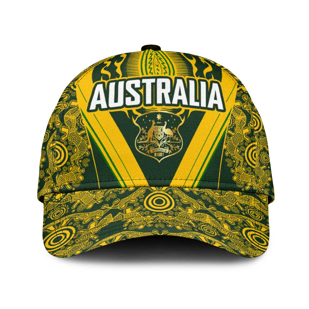 Australia Rugby Classic Cap Aboriginal Art Sporty Style - Polynesian Pride