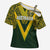 Australia Rugby Custom Cross Shoulder Shirt Aboriginal Art Sporty Style - Polynesian Pride