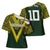 Australia Rugby Custom Cross Shoulder Shirt Aboriginal Art Sporty Style - Polynesian Pride