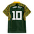 Australia Rugby Custom Family Matching Mermaid Dress and Hawaiian Shirt Aboriginal Art Sporty Style - Polynesian Pride
