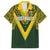 Australia Rugby Custom Family Matching Puletasi and Hawaiian Shirt Aboriginal Art Sporty Style - Polynesian Pride