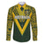 Australia Rugby Custom Family Matching Short Sleeve Bodycon Dress and Hawaiian Shirt Aboriginal Art Sporty Style - Polynesian Pride