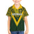 Australia Rugby Custom Family Matching Short Sleeve Bodycon Dress and Hawaiian Shirt Aboriginal Art Sporty Style - Polynesian Pride