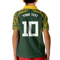 Australia Rugby Custom Kid Polo Shirt Aboriginal Art Sporty Style - Polynesian Pride
