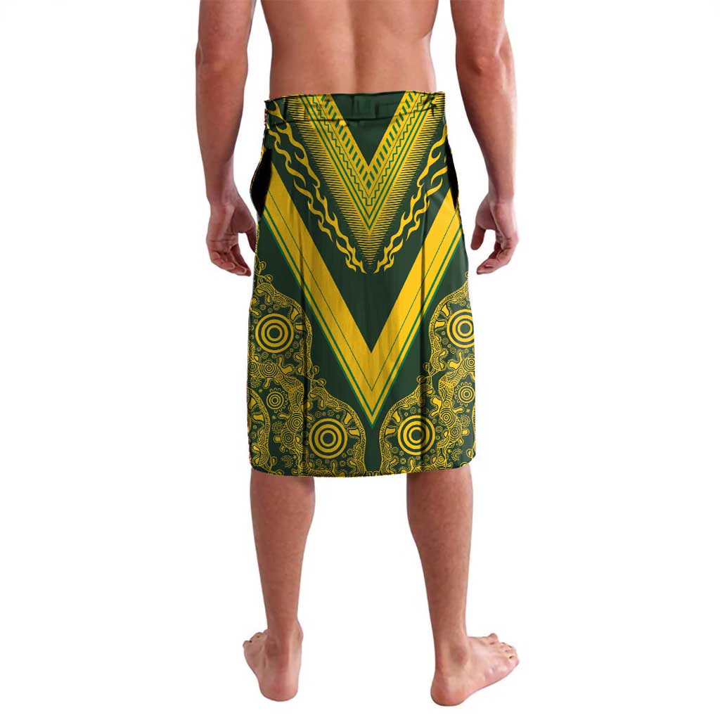 Australia Rugby Custom Lavalava Aboriginal Art Sporty Style - Polynesian Pride