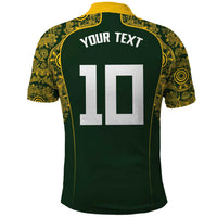 Australia Rugby Custom Polo Shirt Aboriginal Art Sporty Style - Polynesian Pride