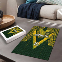 Australia Rugby Custom Puzzle Aboriginal Art Sporty Style - Polynesian Pride