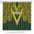 Australia Rugby Custom Shower Curtain Aboriginal Art Sporty Style - Polynesian Pride