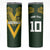 Australia Rugby Custom Skinny Tumbler Aboriginal Art Sporty Style - Polynesian Pride