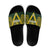 Australia Rugby Custom Slide Sandals Aboriginal Art Sporty Style - Polynesian Pride