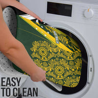 Aotearoa Australia Rugby Bathroom Set Maori and Aboriginal Art Sporty Style - Polynesian Pride