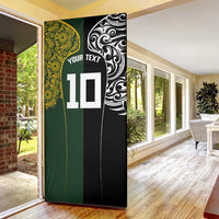 Aotearoa Australia Rugby Custom Door Cover Maori and Aboriginal Art Sporty Style - Polynesian Pride