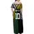 Aotearoa Australia Rugby Custom Family Matching Off Shoulder Maxi Dress and Hawaiian Shirt Maori and Aboriginal Art Sporty Style - Polynesian Pride