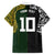 Aotearoa Australia Rugby Custom Family Matching Off Shoulder Short Dress and Hawaiian Shirt Maori and Aboriginal Art Sporty Style - Polynesian Pride