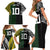 Aotearoa Australia Rugby Custom Family Matching Short Sleeve Bodycon Dress and Hawaiian Shirt Maori and Aboriginal Art Sporty Style - Polynesian Pride