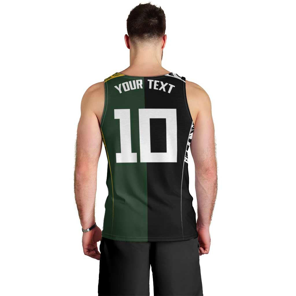 Aotearoa Australia Rugby Custom Men Tank Top Maori and Aboriginal Art Sporty Style - Polynesian Pride