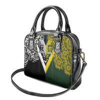 Aotearoa Australia Rugby Shoulder Handbag Maori and Aboriginal Art Sporty Style - Polynesian Pride