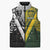 Aotearoa Australia Rugby Custom Sleeveless Puffer Jacket Maori and Aboriginal Art Sporty Style - Polynesian Pride