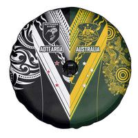 Aotearoa Australia Rugby Spare Tire Cover Maori and Aboriginal Art Sporty Style LT03 - Polynesian Pride