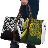 Aotearoa Australia Rugby Travel Bag Maori and Aboriginal Art Sporty Style - Polynesian Pride