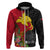 Papua New Guinea Hoodie Birds Of Paradise Mix Tropical Flower Polynesian Pattern LT03 - Polynesian Pride