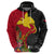 Papua New Guinea Hoodie Birds Of Paradise Mix Tropical Flower Polynesian Pattern LT03 - Polynesian Pride