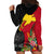 Papua New Guinea Hoodie Dress Birds Of Paradise Mix Tropical Flower Polynesian Pattern LT03 - Polynesian Pride