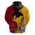 Papua New Guinea Hoodie Birds Of Paradise Mix Tropical Flower Polynesian Pattern LT03 - Polynesian Pride