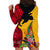 Papua New Guinea Hoodie Dress Birds Of Paradise Mix Tropical Flower Polynesian Pattern LT03 - Polynesian Pride