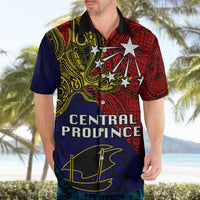 Papua New Guinea Central Province Hawaiian Shirt PNG Birds Of Paradise Polynesian Arty Style LT03 - Polynesian Pride