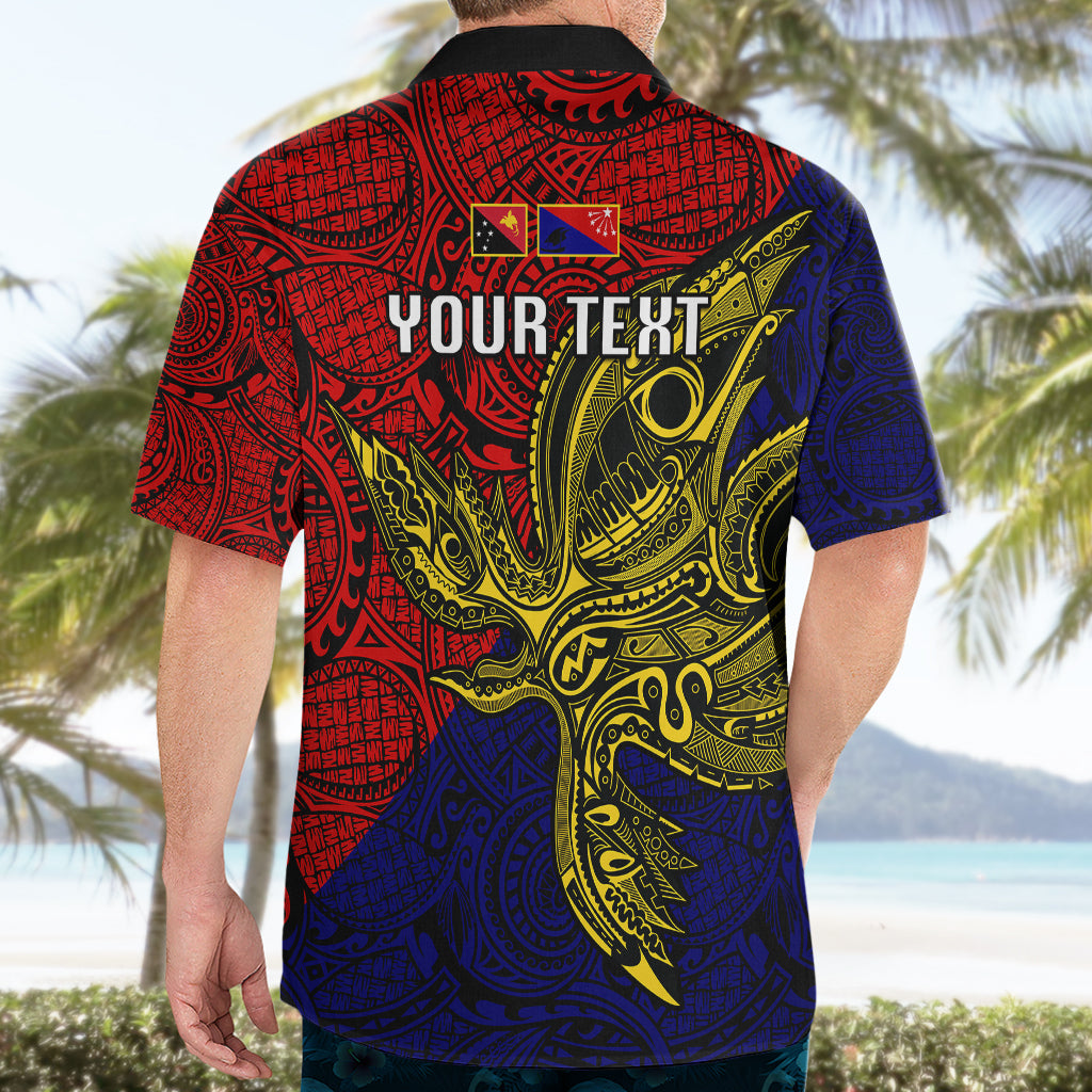 Custom Papua New Guinea Central Province Hawaiian Shirt PNG Birds Of Paradise Polynesian Arty Style LT03 - Polynesian Pride