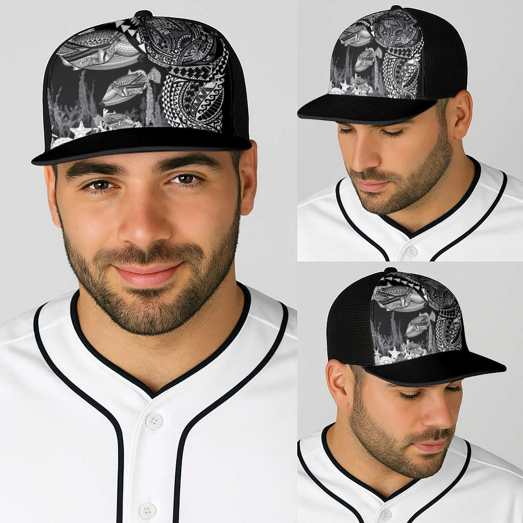 Hawaiian Reef Triggerfish Baseball Net Cap Polynesian Art with Tribal Humuhumunukunukuapua'a LT03 - Polynesian Pride