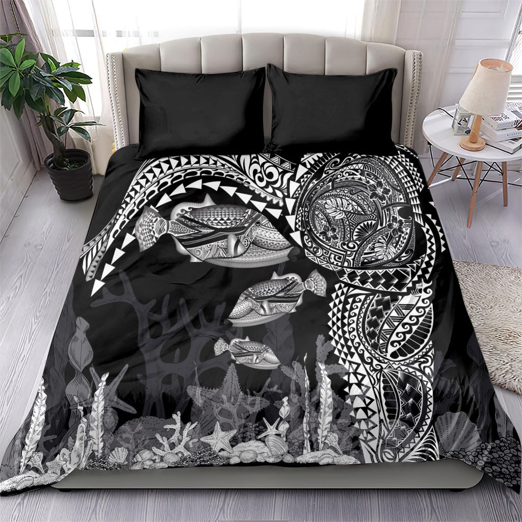Hawaiian Reef Triggerfish Bedding Set Polynesian Art with Tribal Humuhumunukunukuapua'a LT03 - Polynesian Pride