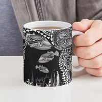 Hawaiian Reef Triggerfish Ceramic Mug Polynesian Art with Tribal Humuhumunukunukuapua'a LT03 - Polynesian Pride