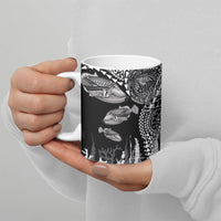 Hawaiian Reef Triggerfish Ceramic Mug Polynesian Art with Tribal Humuhumunukunukuapua'a LT03 - Polynesian Pride