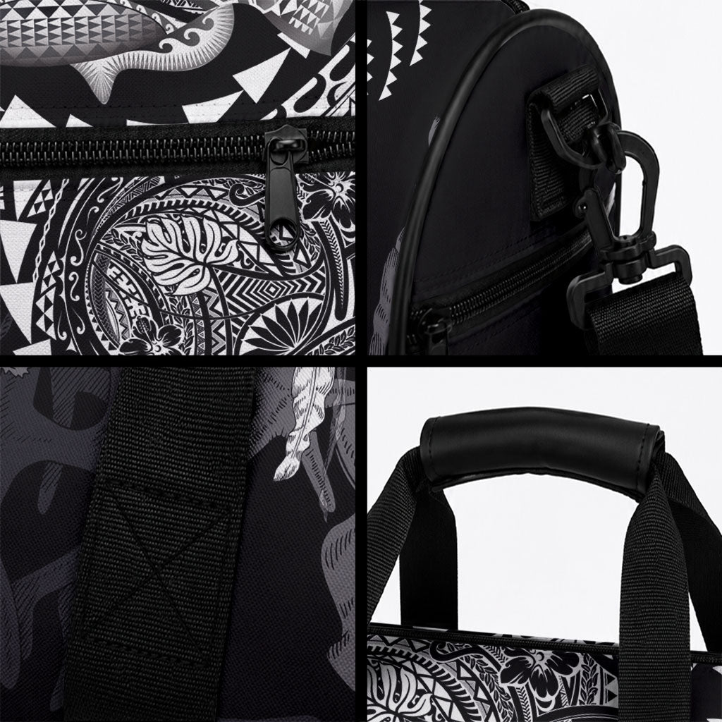 Hawaiian Reef Triggerfish Duffle Bag Polynesian Art with Tribal Humuhumunukunukuapua'a