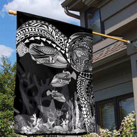 Hawaiian Reef Triggerfish Garden Flag Polynesian Art with Tribal Humuhumunukunukuapua'a LT03 - Polynesian Pride